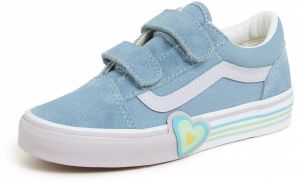 VANS Tenisky 'Old Skool Hook And Loopheart'  modrá / biela