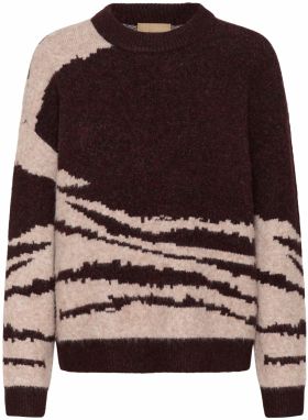 CULTURE Sveter 'CUzinna Pullover'  hnedá / svetlohnedá