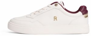 TOMMY HILFIGER Nízke tenisky 'COURT'  bordová / biela
