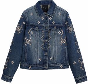 Desigual Prechodná bunda 'by Mr. Christian Lacroix'  modrá