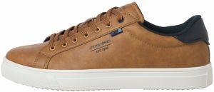JACK & JONES Nízke tenisky 'JFWBALE'  tmavobéžová / námornícka modrá