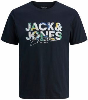 JACK & JONES Tričko 'JJGeplas'  modrá / tmavomodrá / mätová / biela