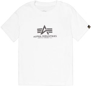 ALPHA INDUSTRIES Tričko  čierna / biela