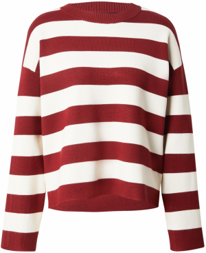 VERO MODA Sveter 'VMSilje'  krémová / červená
