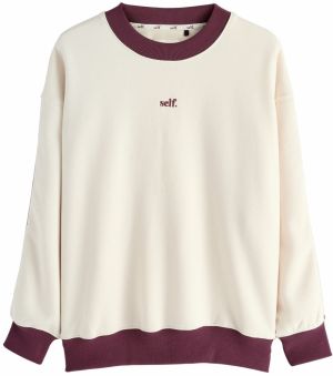 Next Mikina 'Selbst'  nebielená / bordová