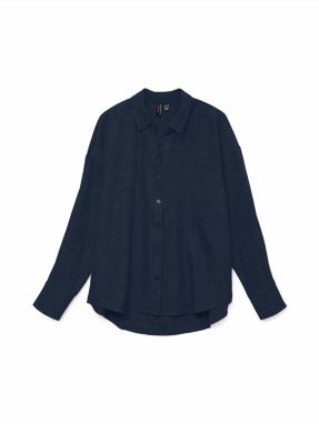 VERO MODA Blúzka 'VMMELANEY QUEENY'  tmavomodrá