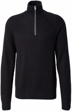 JACK & JONES Sveter 'PANNEL'  čierna