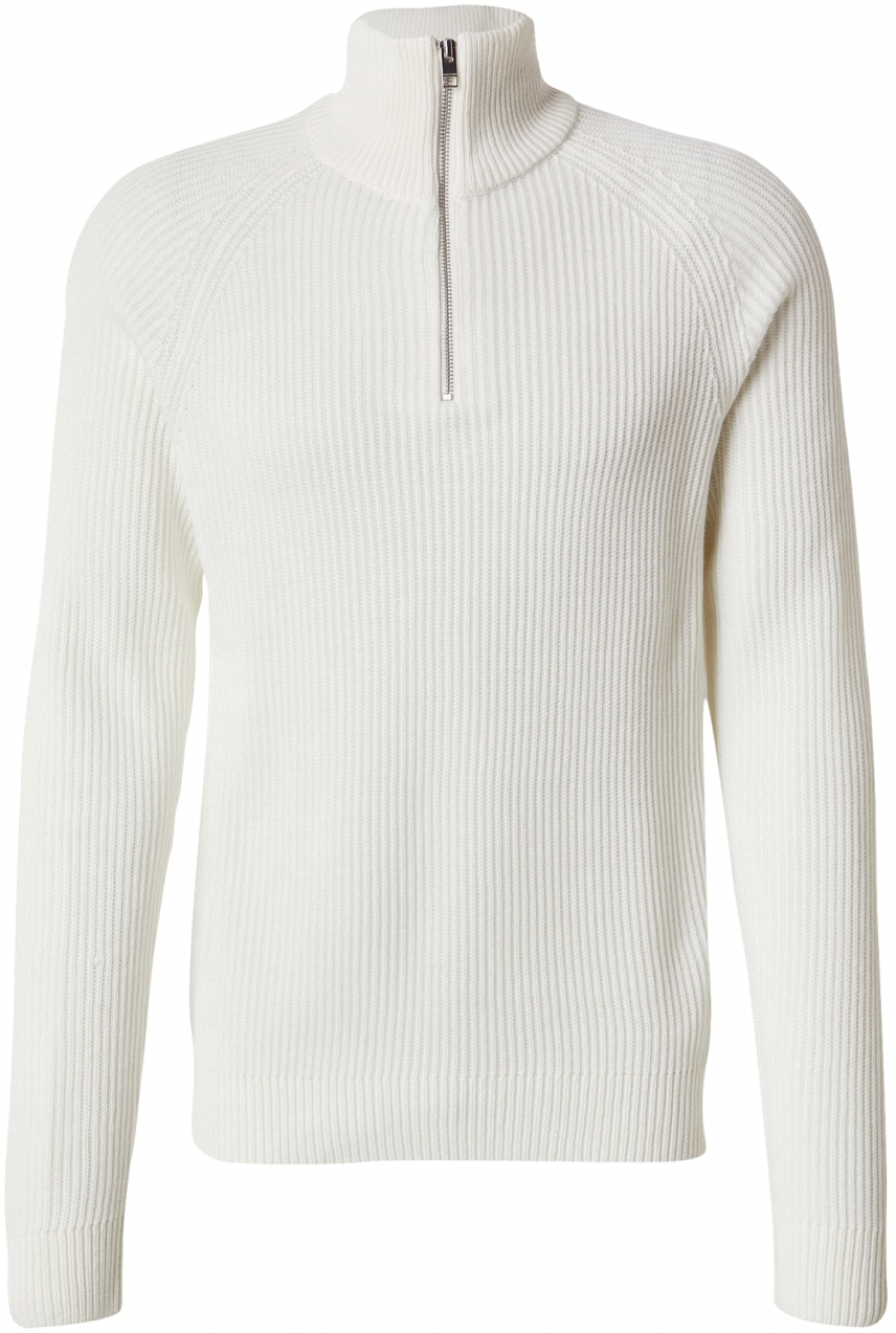JACK & JONES Sveter 'PANNEL'  biela