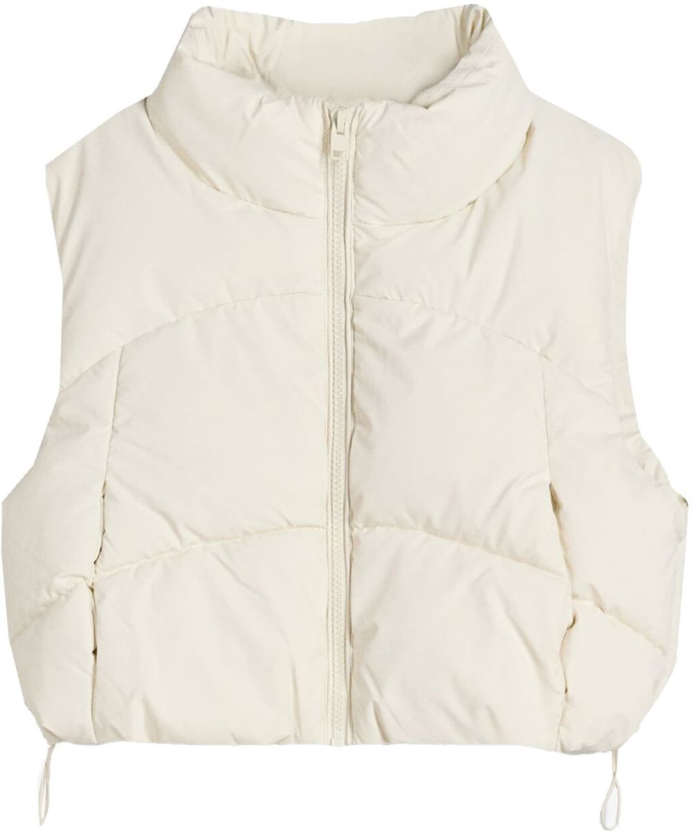 Bershka Vesta  biela ako vlna
