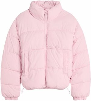 Bershka Prechodná bunda  ružová
