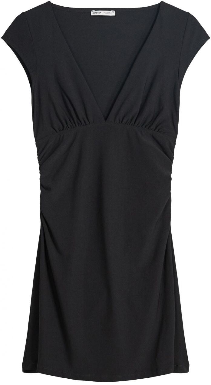 Bershka Šaty  čierna