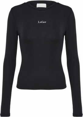 LeGer by Lena Gercke Tričko 'Vianne'  čierna / biela