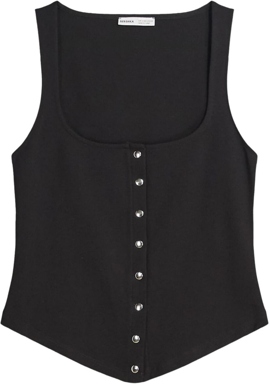 Bershka Top  čierna