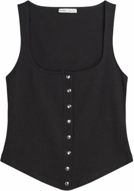 Bershka Top  čierna