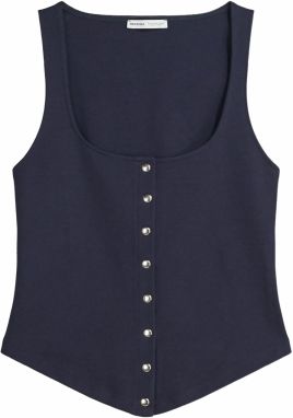 Bershka Top  námornícka modrá
