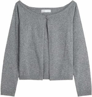 Bershka Kardigán  sivá melírovaná