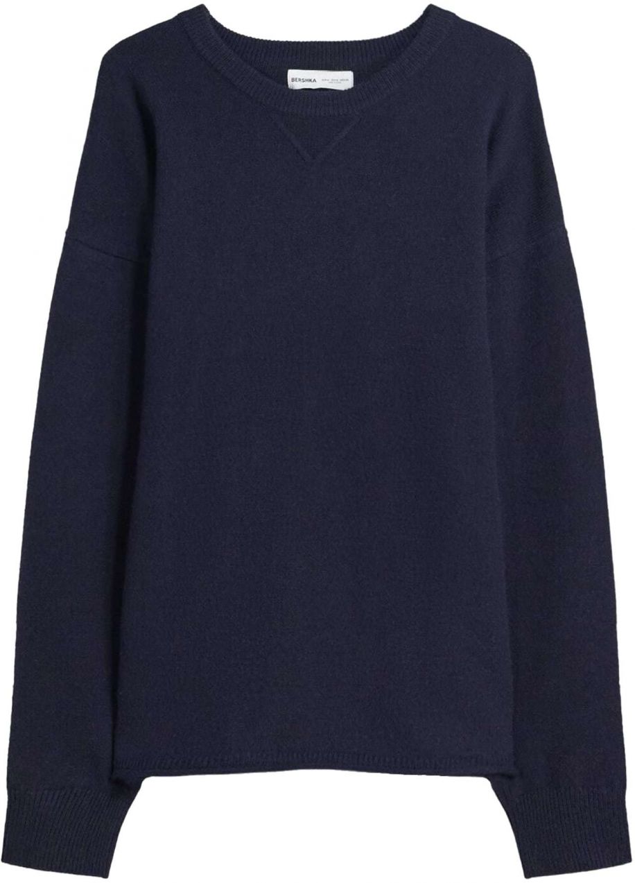 Bershka Sveter  tmavomodrá