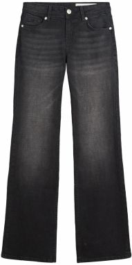 Bershka Džínsy  čierny denim