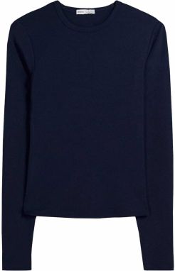 Bershka Tričko  námornícka modrá
