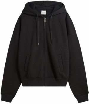 Bershka Tepláková bunda  čierna