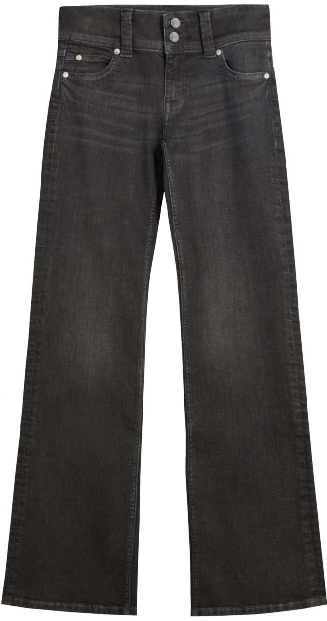 Bershka Džínsy  čierny denim