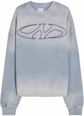 Bershka Mikina  modrosivá / pastelovo modrá / sivobéžová