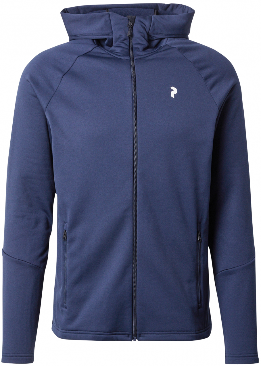 PEAK PERFORMANCE Funkčná flisová bunda 'Rider Essentials'  tmavomodrá / biela