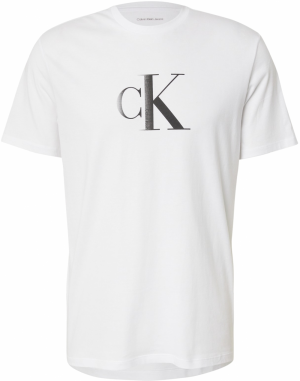 Calvin Klein Jeans Tričko  čierna / biela