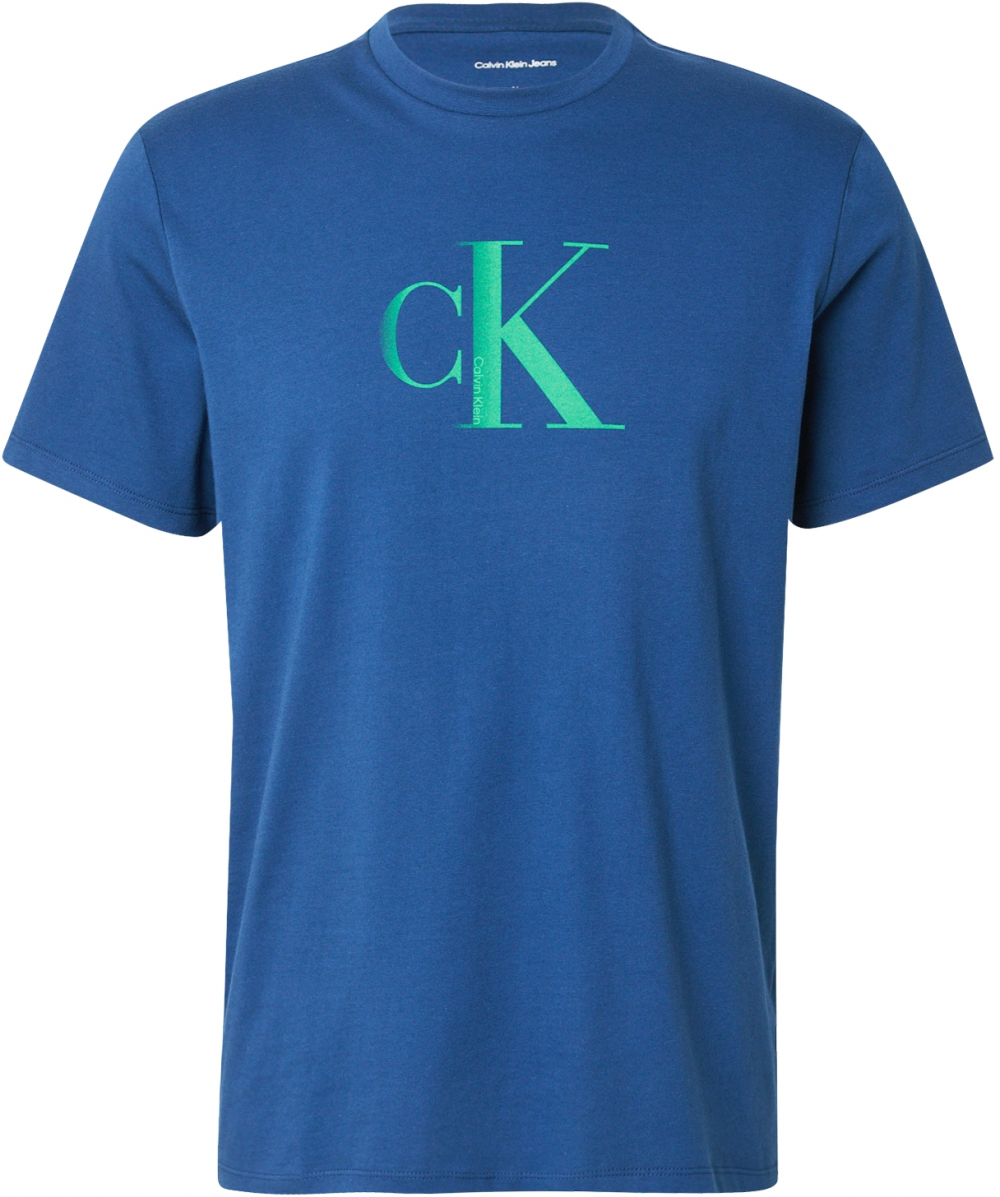 Calvin Klein Jeans Tričko  modrá / zelená