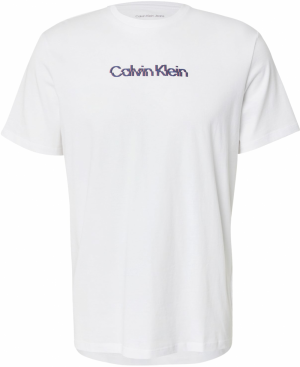 Calvin Klein Jeans Tričko 'CLASSIC'  modrofialová / čierna / biela