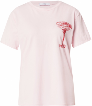 Hailys Tričko 'Ch44eers'  rosé / červená