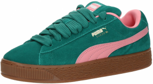 PUMA Tenisky 'SUEDE XL'  zelená / ružová