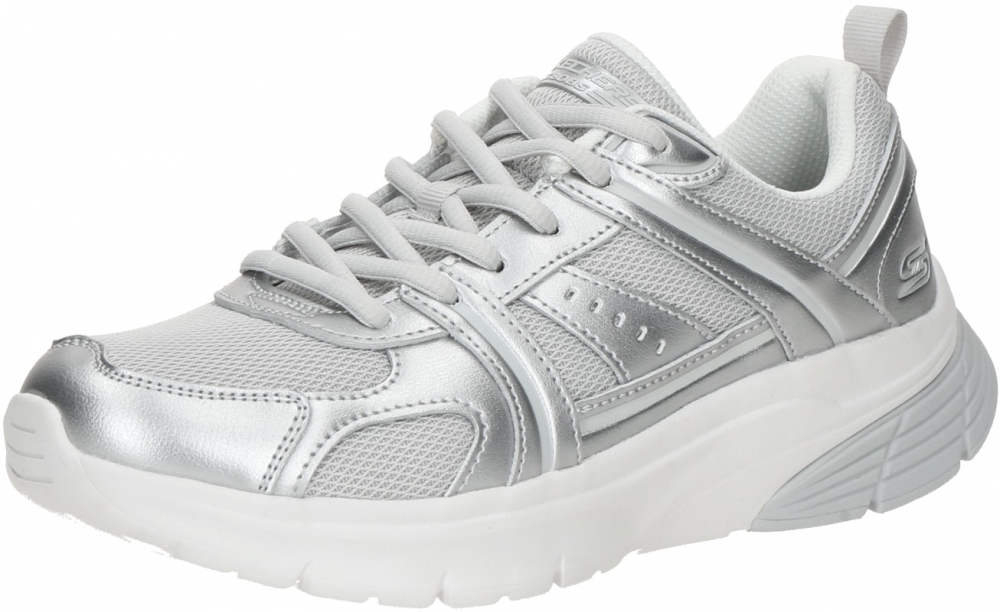 SKECHERS Nízke tenisky 'Bobs Vamos'  svetlosivá / strieborná