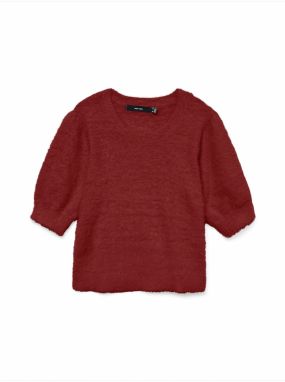 VERO MODA Sveter 'VMALINA'  hrdzavohnedá