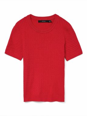 VERO MODA Sveter 'VMMIRLA'  tmavočervená