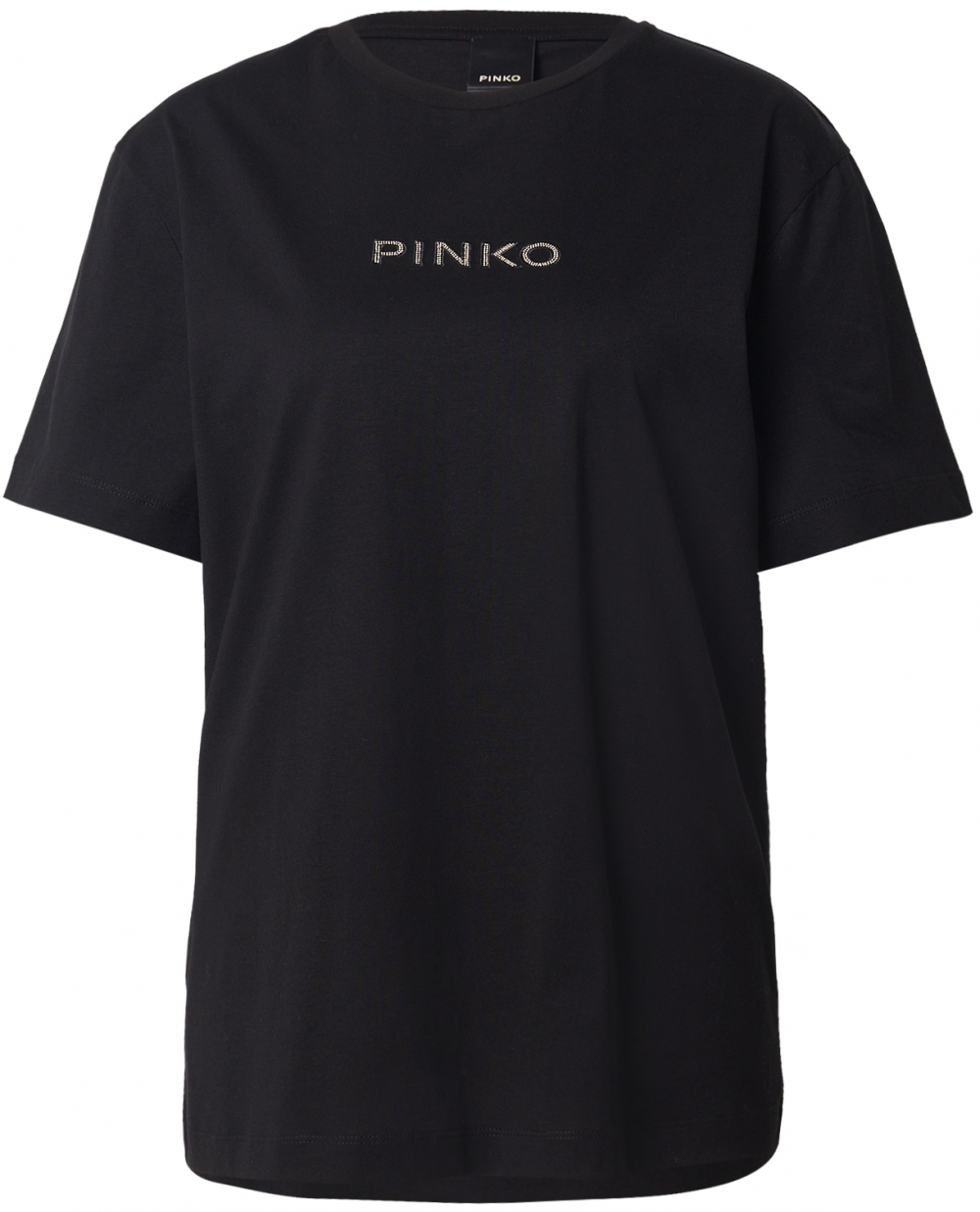 PINKO Tričko 'STREPITOSO'  čierna / strieborná