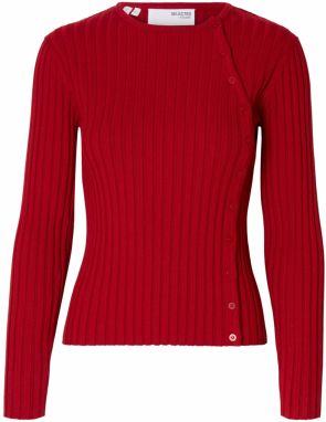 SELECTED Sveter 'SLFHELEN'  červená