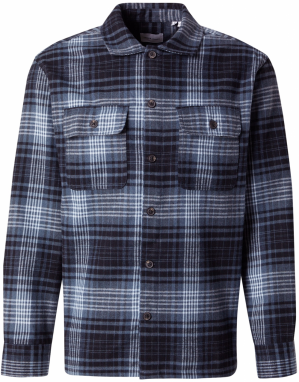 JACK & JONES Košeľa 'JJECHARGE'  zafírová / čierna / biela
