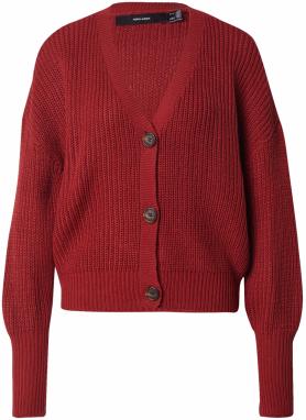 VERO MODA Kardigán 'VMLEA'  tmavočervená