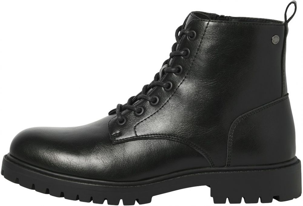 JACK & JONES Šnurovacie čižmy 'JFWBRANDON'  čierna
