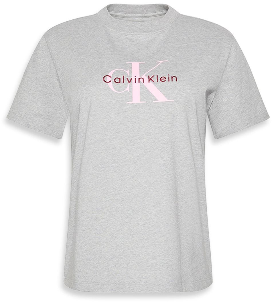 Calvin Klein Jeans Tričko 'HERO CLASSIC'  svetlosivá / ružová / bordová