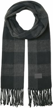 JACK & JONES Šál 'JACHAKKAI'  čierna / čierna melírovaná