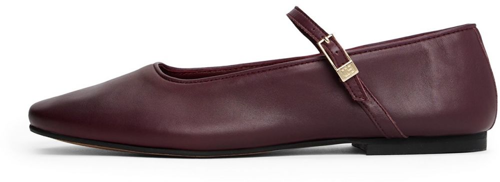 TOMMY HILFIGER Baleríny s ramienkom  burgundská