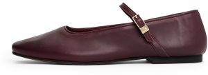 TOMMY HILFIGER Baleríny s ramienkom  burgundská