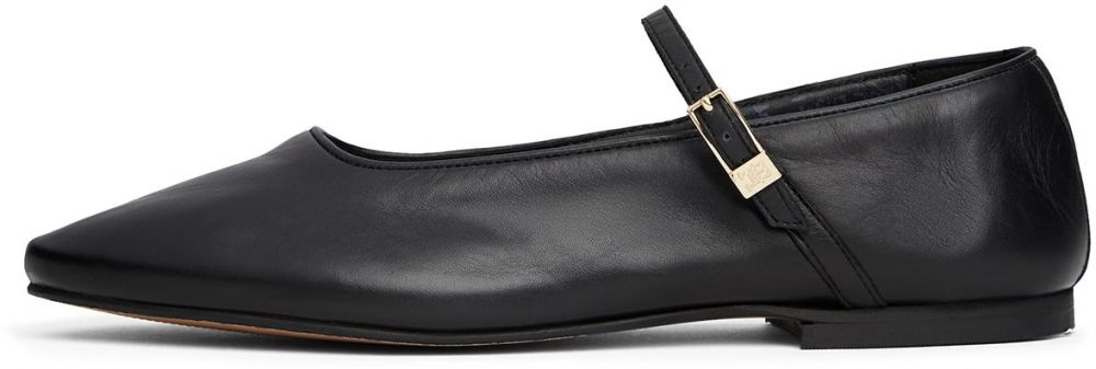 TOMMY HILFIGER Baleríny s ramienkom  čierna