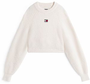 Tommy Jeans Sveter  námornícka modrá / červená / biela