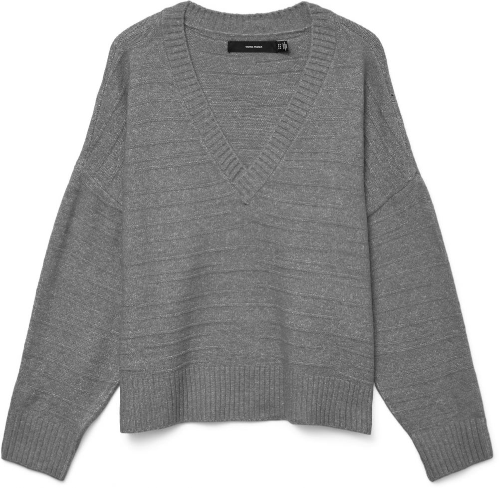 VERO MODA Sveter 'VMBOOM'  sivá melírovaná
