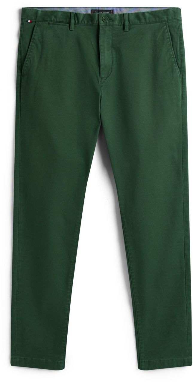 TOMMY HILFIGER Chino nohavice 'Harlem Essential'  tmavozelená