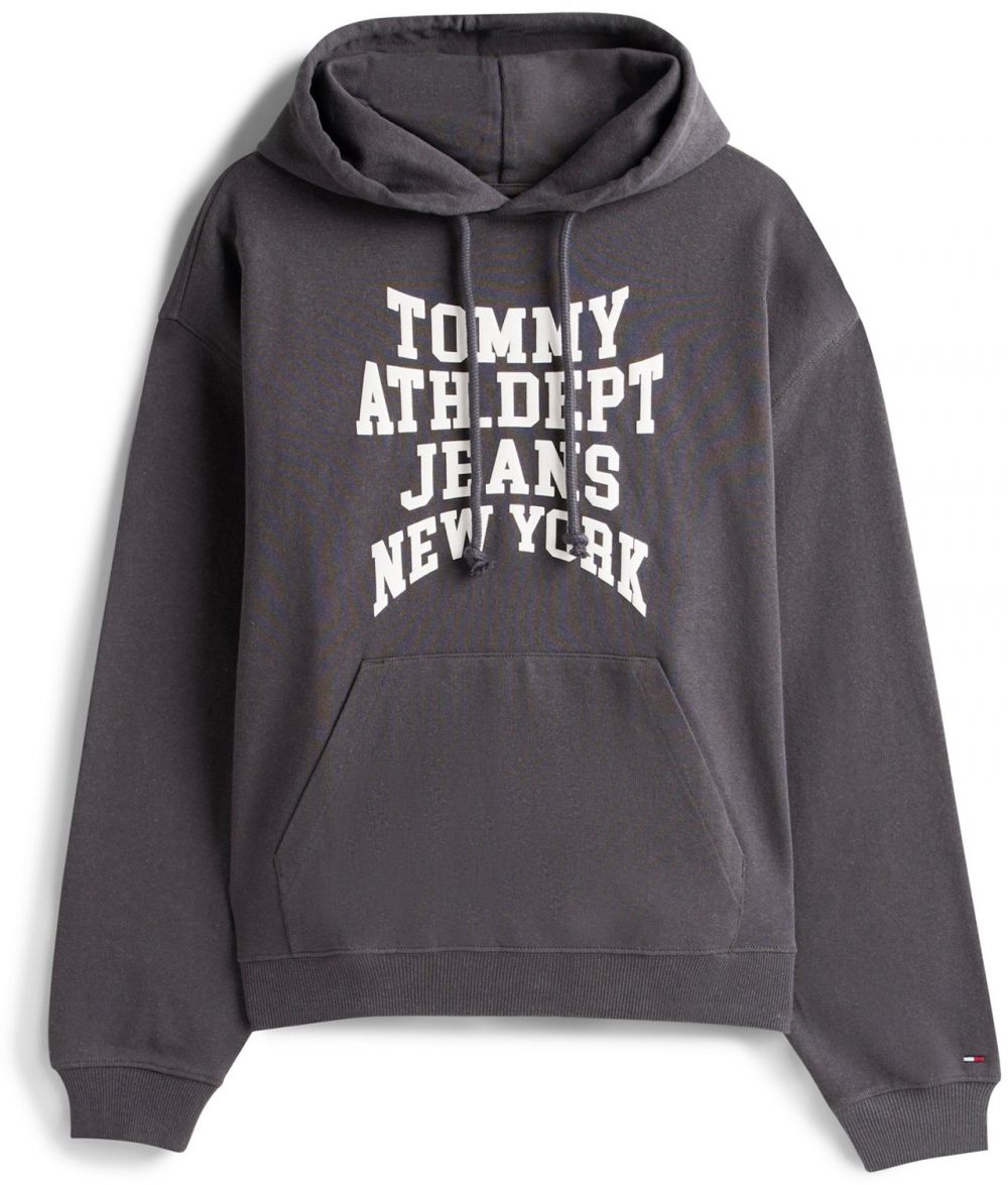 Tommy Jeans Mikina 'Heritage '90s Varsity'  čierna / biela