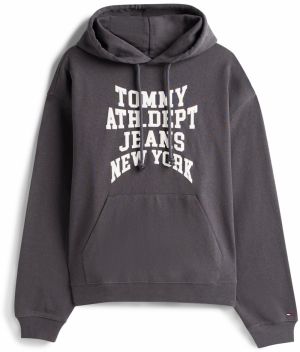 Tommy Jeans Mikina 'Heritage '90s Varsity'  čierna / biela